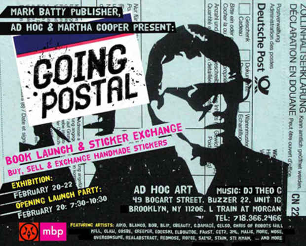 poster for "Going Postal" Exhibition