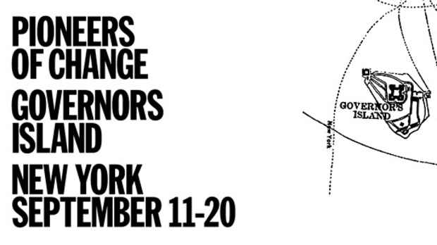 poster for "Pioneers of Change" Exhibtion