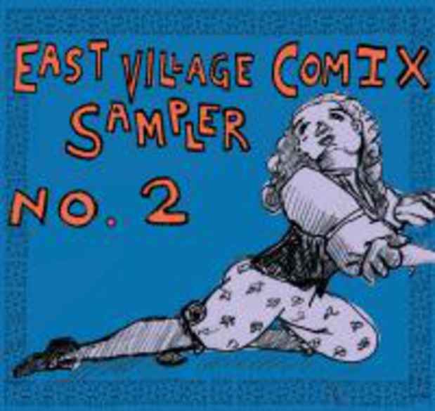 poster for "East Village Comix Sampler" Exhibition and Variety Show