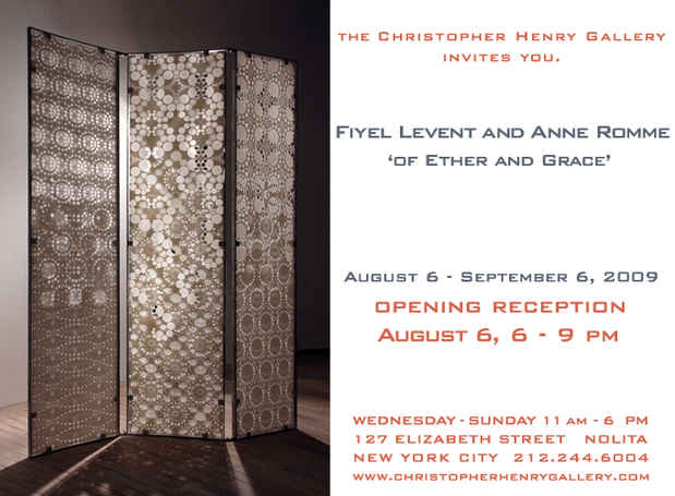 poster for "Of Ether and Grace" Exhibition