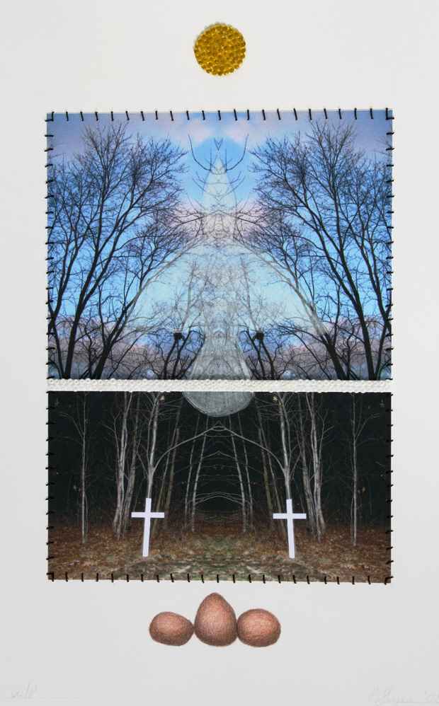 poster for Pamela Flynn "Road Shrines: A Peripheral Blur"