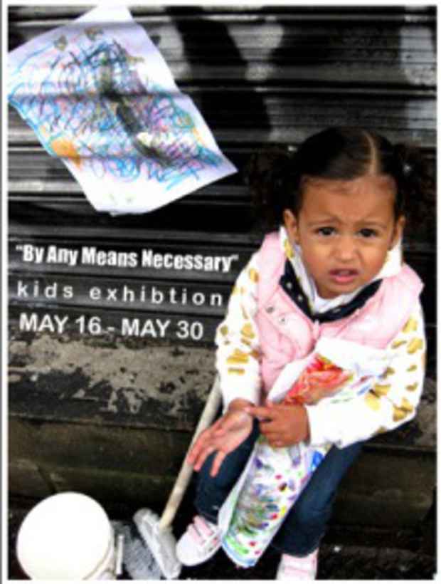 poster for "By Any Means Necessary" Exhibition    