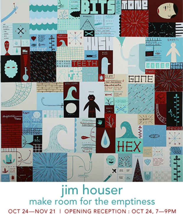 poster for Jim Houser "Make Room For The Emptiness"