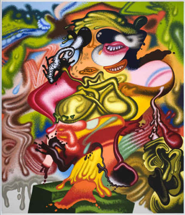 poster for Peter Saul "New Paintings"