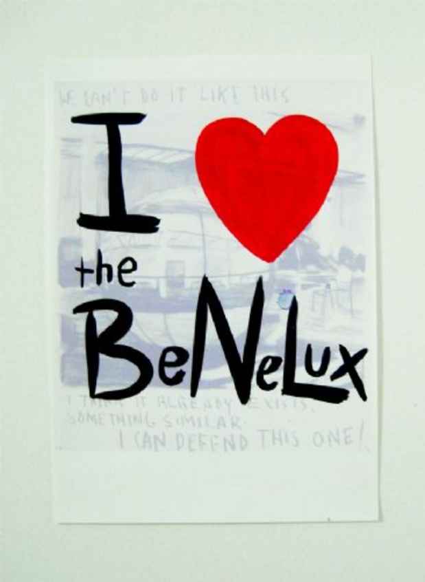 poster for "I love the BeNeLux" Exhibition