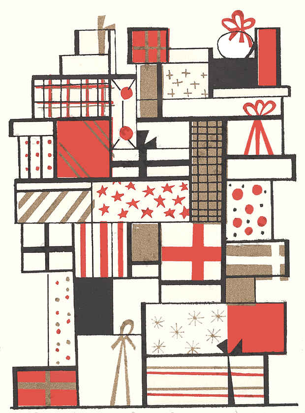 poster for Kathleen Blackshear and Ethel Spears "Winter Wonderland: Holiday Cards"