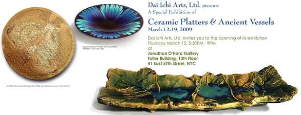 poster for "Ceramic Platters & Ancient Vessels" Exhibition