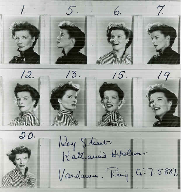 poster for "Katharine Hepburn: In Her Own Files" Exhibition