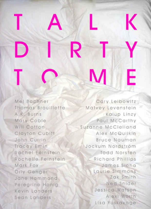 poster for "Talk Dirty to Me" Exhibition