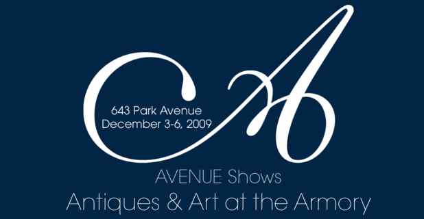 poster for "Avenue Shows Antiques & Art at The Armory" Show