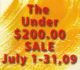 poster for "The Under $200" Exhibition