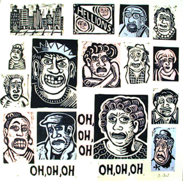 poster for Roz Chast "Sad Sacks, Worry Warts, Hellions and Bad Eggs"