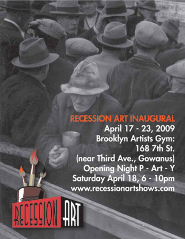 poster for "Recession Art Inaugural" Exhibition 