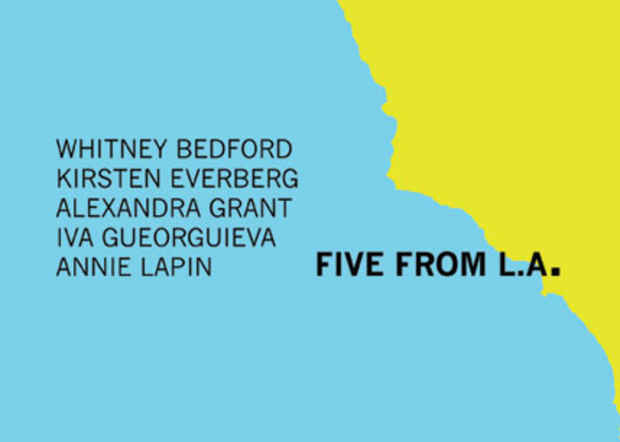poster for "Five from L.A." Exhibition