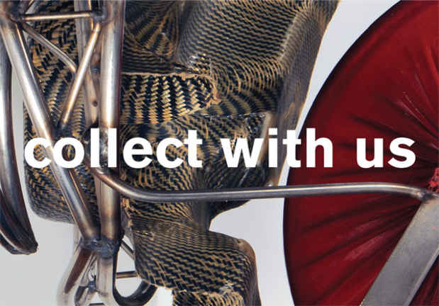 poster for "Collect With Us" Exhibition