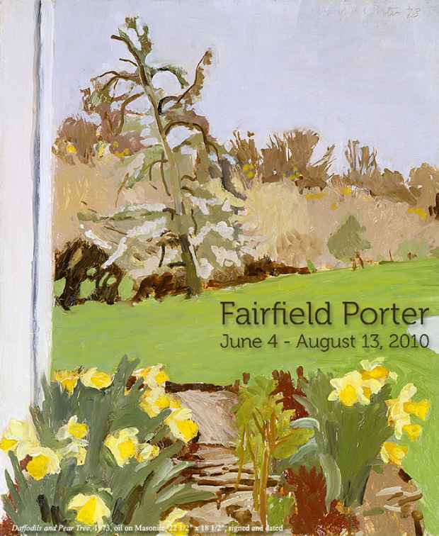 poster for Fairfield Porter Exhibition