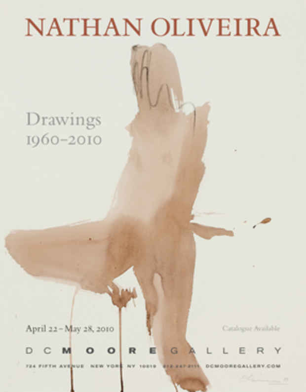 poster for Nathan Oliveira "Drawings 1960-2010"