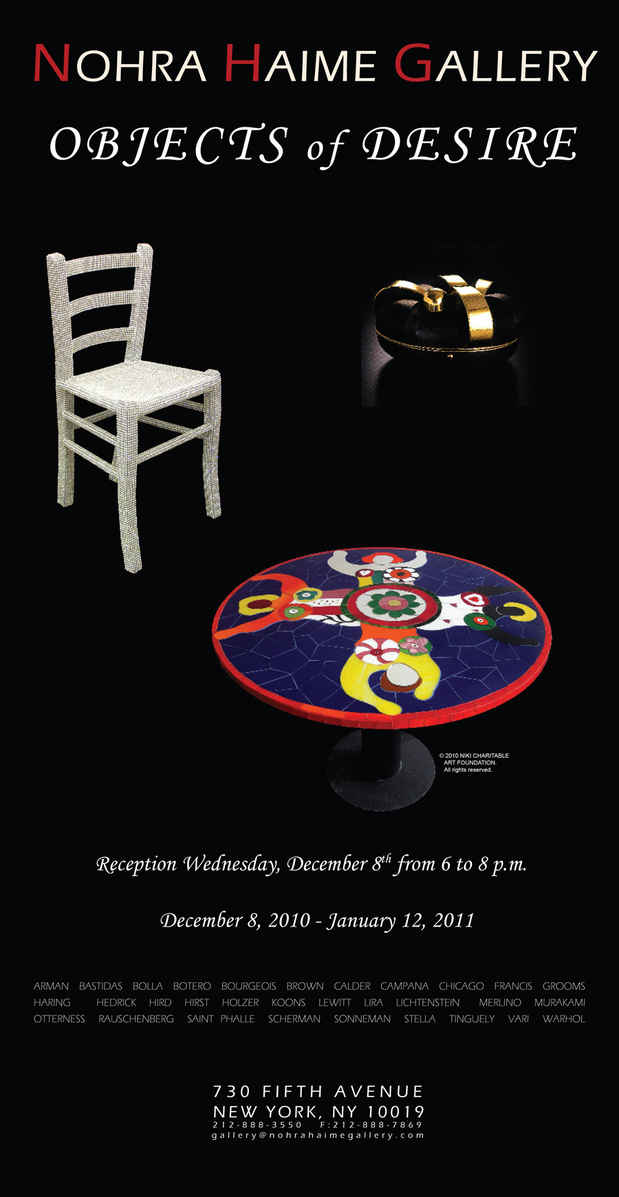 poster for "Objects of Desire" Exhibition