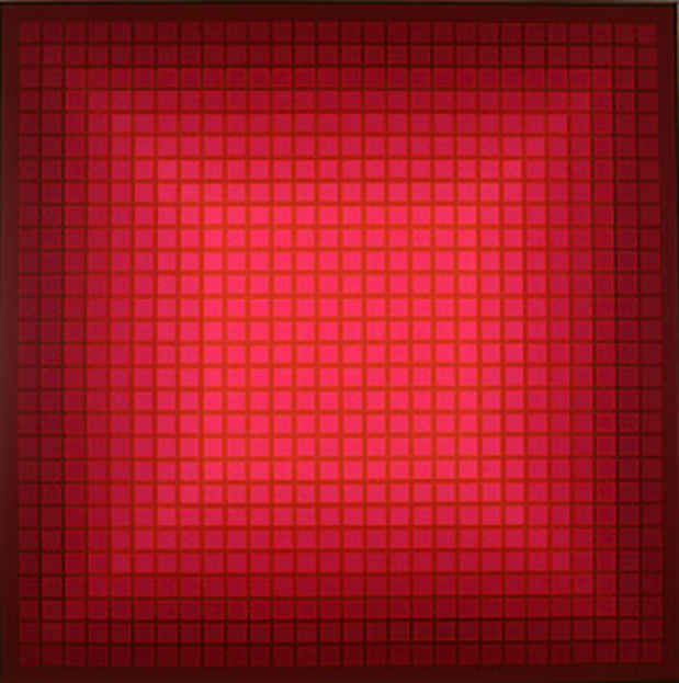 poster for Julian Stanczak "Color Grid"