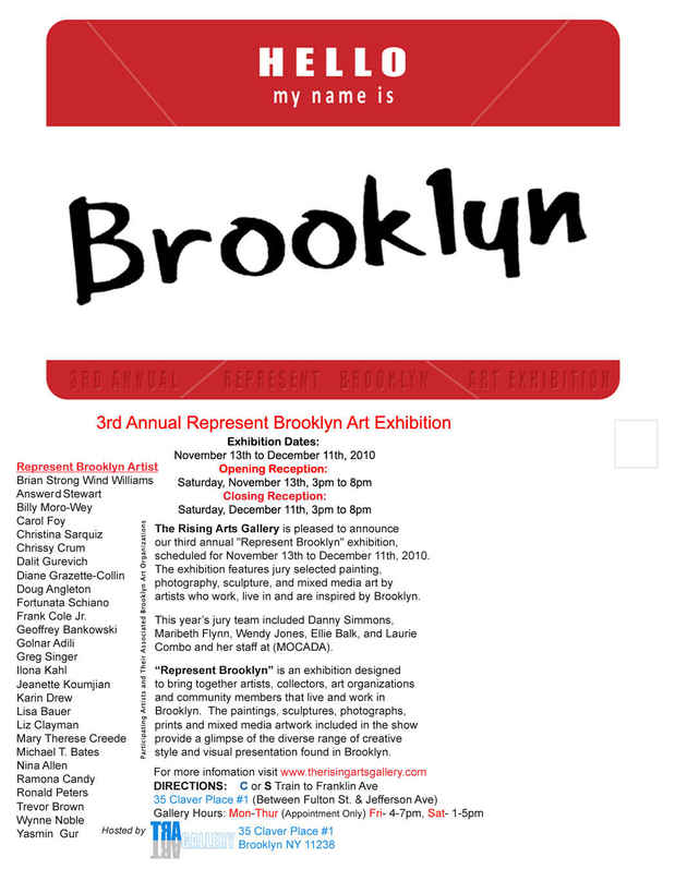 poster for 3rd Annual “Represent Brooklyn” Exhibition