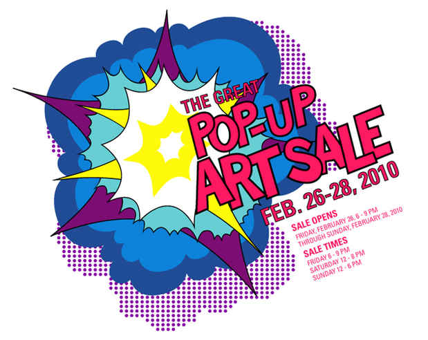 poster for "The Great POP-UP" Art Sale
