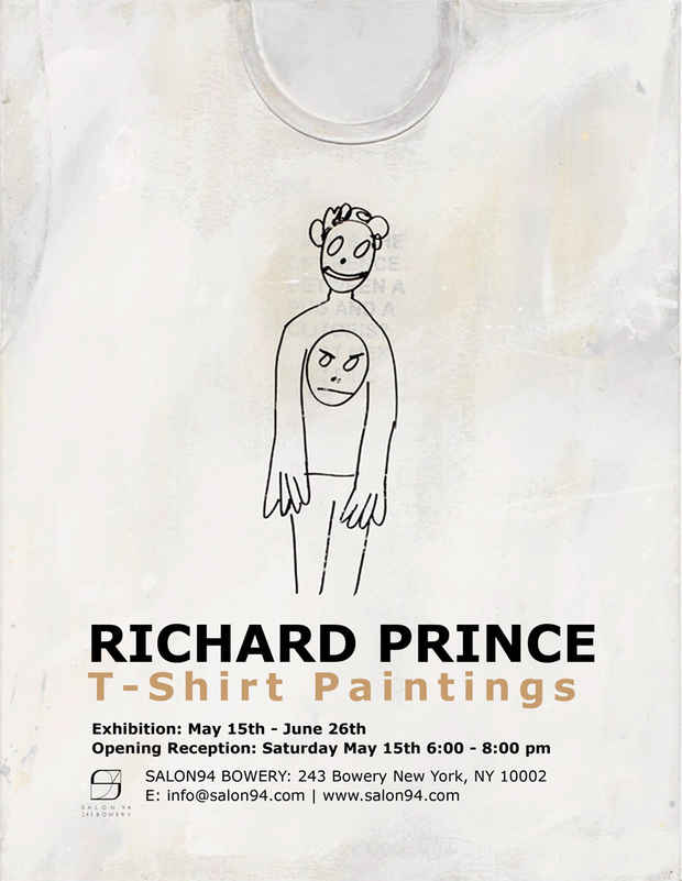 poster for Richard Prince "T-Shirt Paintings"