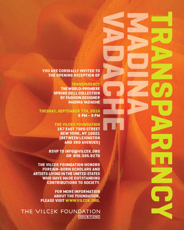 poster for Madina Vadache "Transparency"