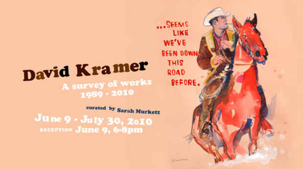 poster for David Kramer "Seems Like We've Been Down This Road Before: A Survey of Works 1989-2010"
