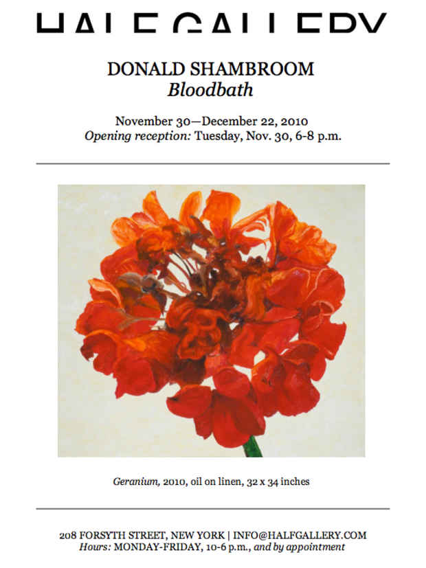 poster for Donald Shambroom "Bloodbath"  