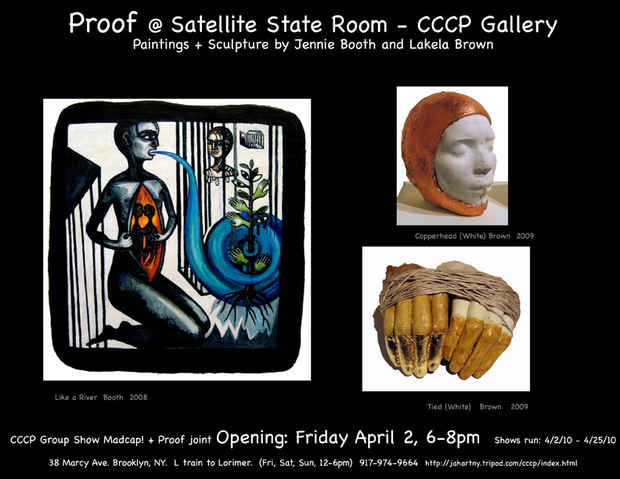 poster for Jennie Booth and Lakela Brown "Proof"