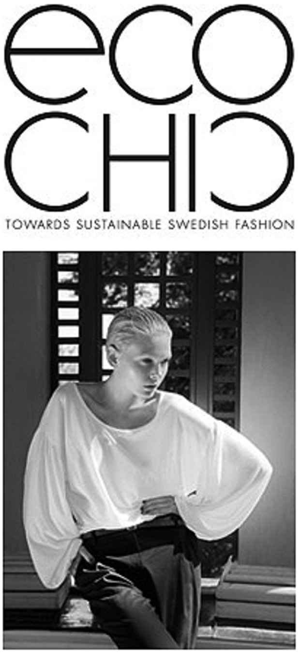 poster for "Eco Chic: Towards Sustainable Swedish Fashion" Exhibition