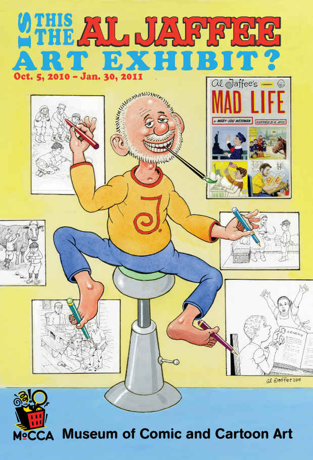 poster for Al Jaffee "Is This the Al Jaffee Art Exhibit?"