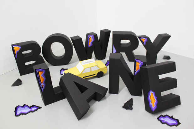 poster for "Bowry Lane" Exhibition