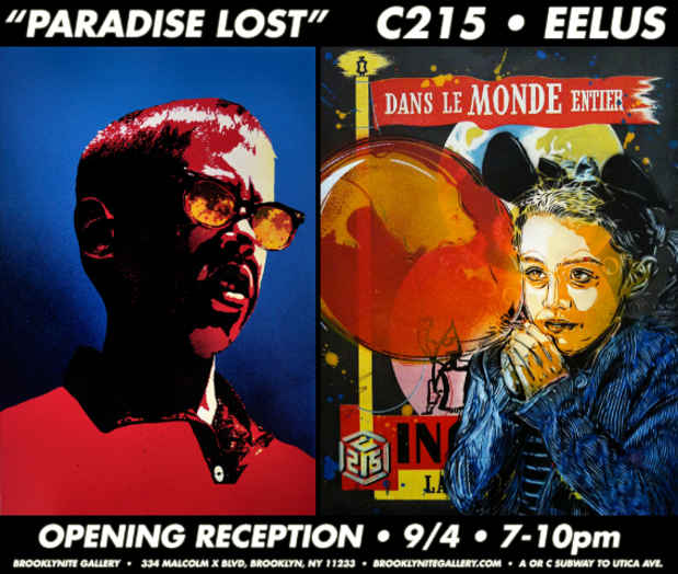poster for C215 and Eelus "Paradise Lost"