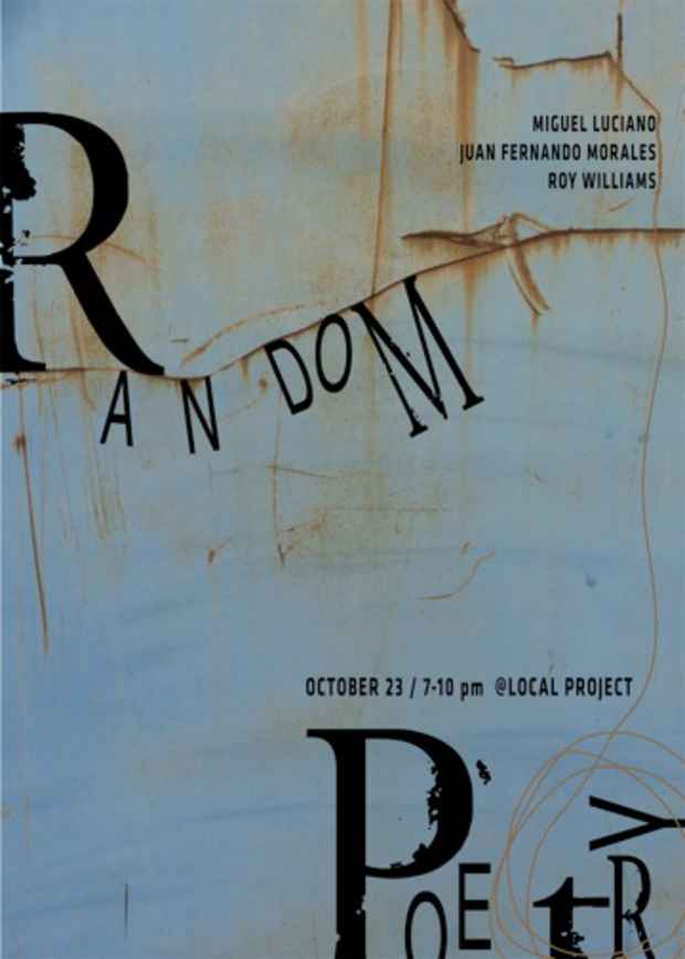 poster for "Random Poetry" Exhibition