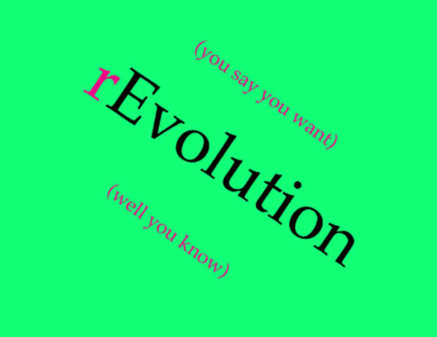 poster for "rEvolution" Exhibition
