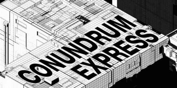 poster for "Conundrum Express" Exhibition