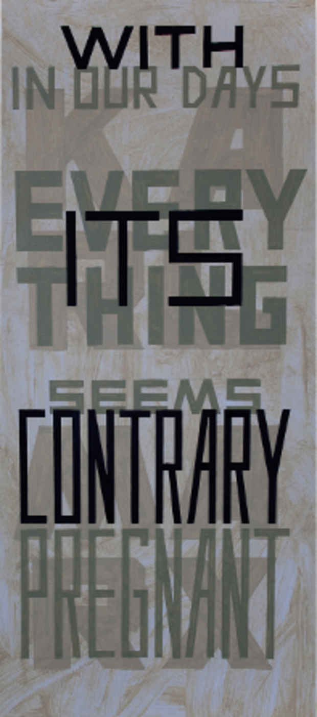 poster for Dmitry Gutov "In Our Days, Everything Seems Pregnant with its Contrary"