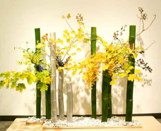 poster for "IKEBANA - SOGETSU NEW YORK: 'REFLECTIONS OF SUMMER'" Flower Exhibition