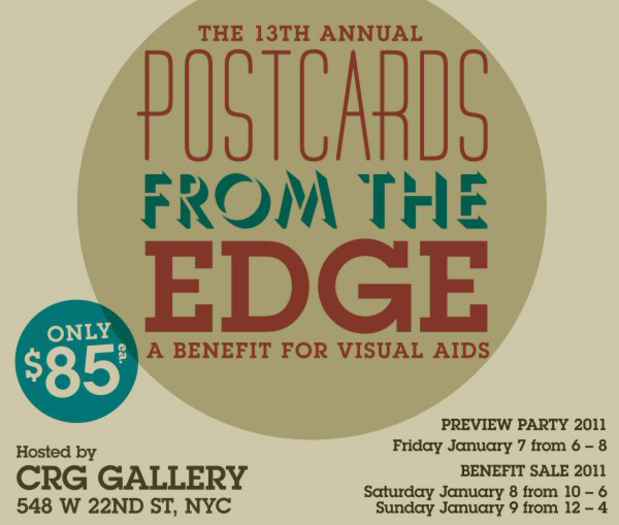 poster for "The 13th Annual, Post Cartds From The Edge" Benefit for Visual AIDS