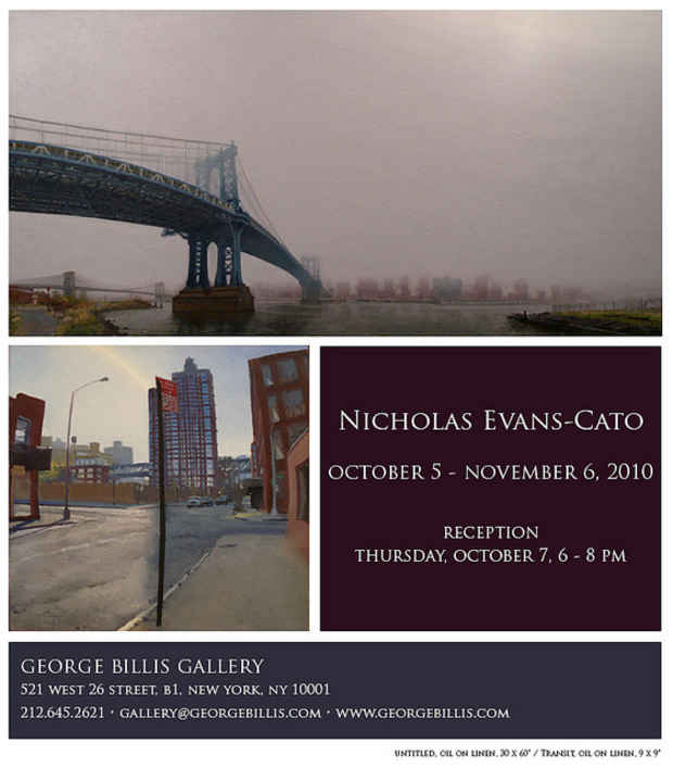 poster for Nicholas Evans-Cato Exhibition