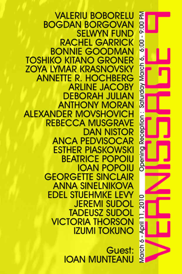 poster for "Vernissage 9" Exhibition
