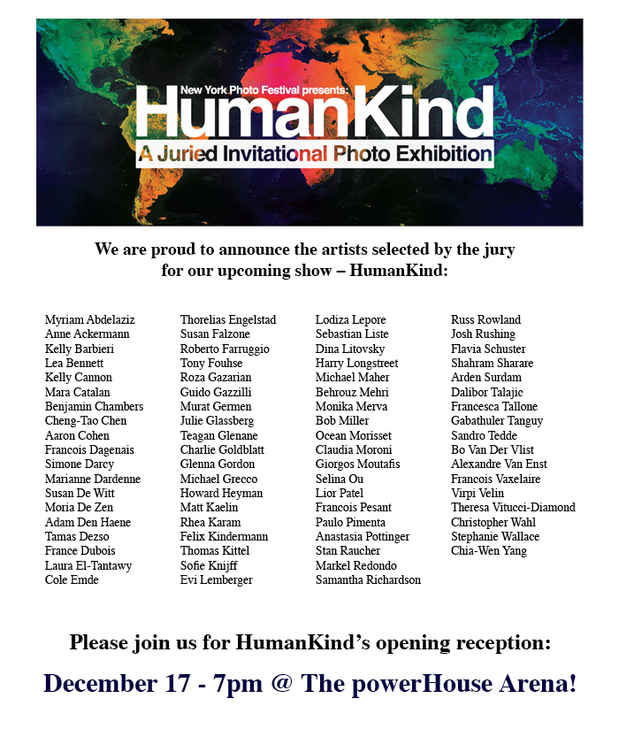 poster for "Human Kind" A Juried Invitational Photo Exhibition