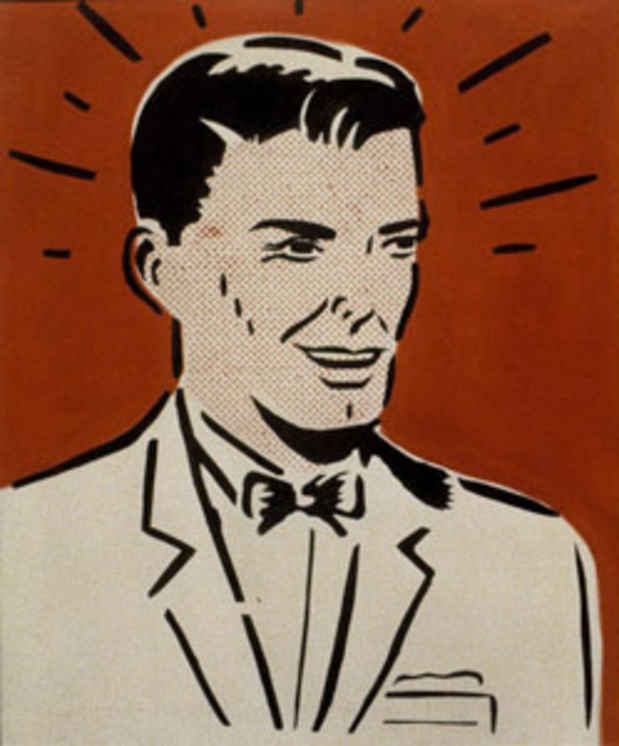 poster for Roy Lichtenstein "Mostly Men"