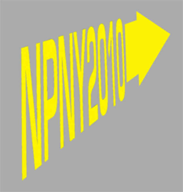 poster for "New Practices New York 2010" Exhibition