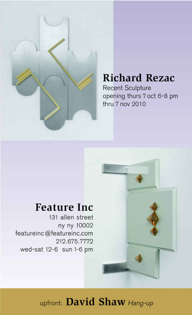 poster for Richard Rezac "Recent Sculpture"