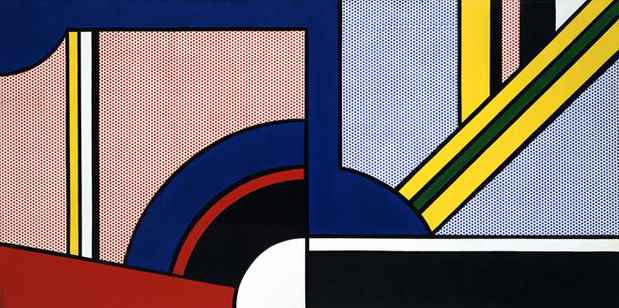poster for Roy Lichtenstein "Modern Paintings"