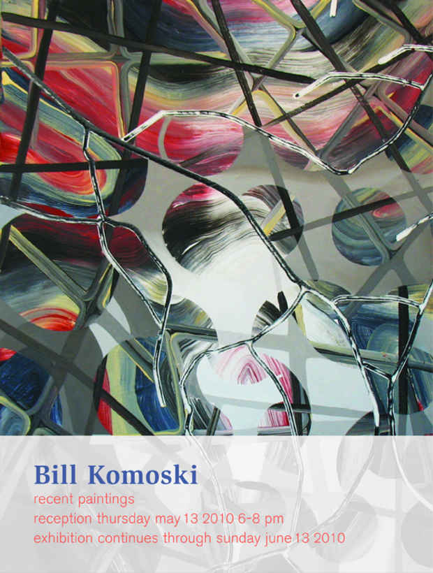 poster for Bill Komoski "Recent Paintings"