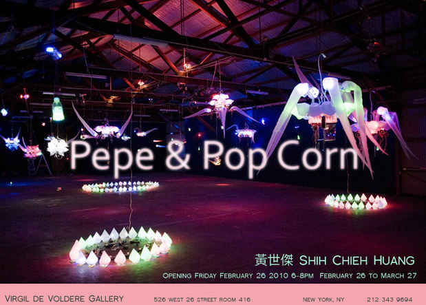 poster for Shih Chieh Huang "Pepe and Popcorn"