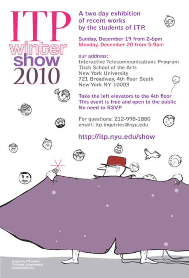 poster for "ITP Winter Show 2010" Exhibition